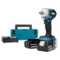 Гайковерт Makita LXT, 18V, 2x5Ah, DC18RC, Makpac, 300 Нм, 1/2" (DTW301RTJ)