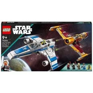 Конструктор LEGO Star Wars Винищувач Нової Республіки E-Wing проти Зоряного винищувача Шин Хаті 1056 деталей (75364)