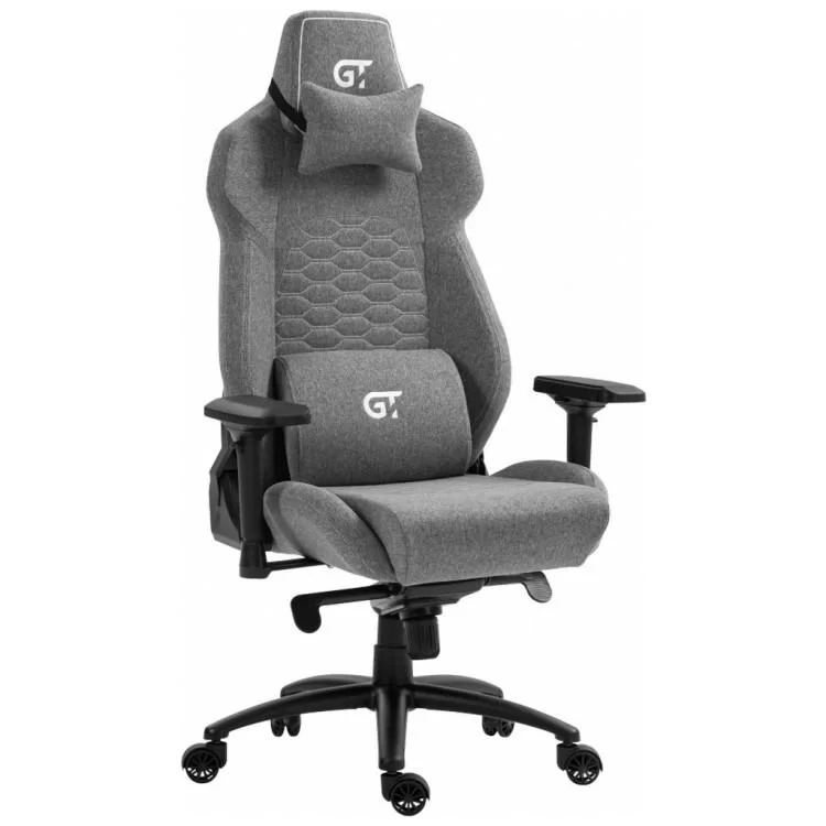 Крісло ігрове GT Racer X-8702 Gray (X-8702 Fabric Gray) ціна 15 298грн - фотографія 2