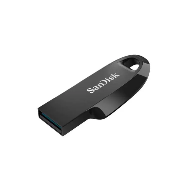 USB флеш накопичувач SanDisk 128GB Ultra Curve Black USB 3.2 (SDCZ550-128G-G46) ціна 735грн - фотографія 2