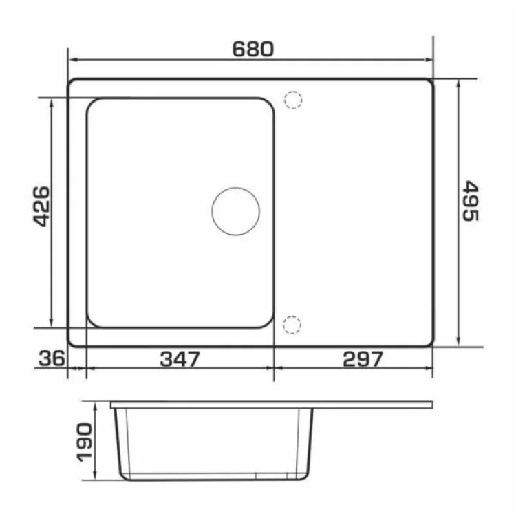 Мойка кухонная GRANADO SALAMANKA black shine (gr0601) инструкция - картинка 6