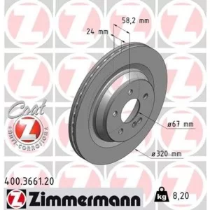 Тормозной диск ZIMMERMANN 400.3661.20