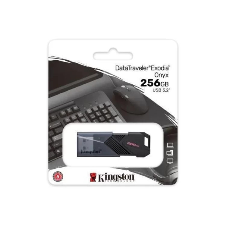 USB флеш накопичувач Kingston USB3.2 256GB Kingston DataTraveler Exodia Onyx (DTXON/256GB) - фото 11