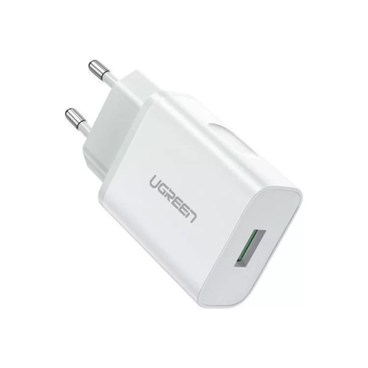 Зарядний пристрій Ugreen CD122 18W USB QC 3.0 Charger (White) (10133) ціна 596грн - фотографія 2