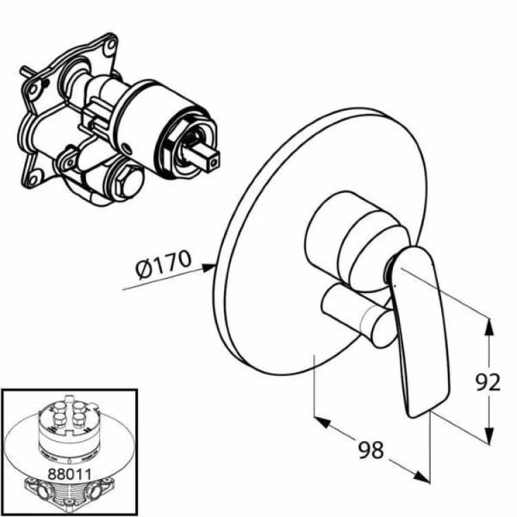 Змішувач KLUDI BALANCE (526500575) ціна 19 600грн - фотографія 2