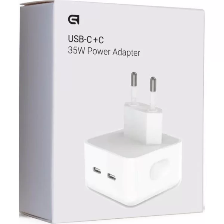 Зарядний пристрій Armorstandart AMNWM3A 35W Dual USB-C Port Compact Power Adapter (ARM62264) ціна 728грн - фотографія 2