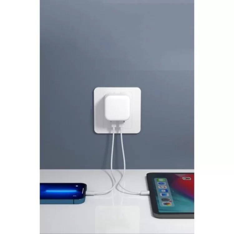 в продажу Зарядний пристрій Armorstandart AMNWM3A 35W Dual USB-C Port Compact Power Adapter (ARM62264) - фото 3