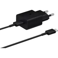 Зарядное устройство Samsung USB-С 15W Black + Cable USB-C 1m (EP-T1510XBEGEU)