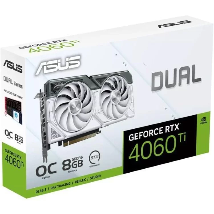 Відеокарта ASUS GeForce RTX4060Ti 8Gb DUAL OC WHITE (DUAL-RTX4060TI-O8G-WHITE) - фото 12