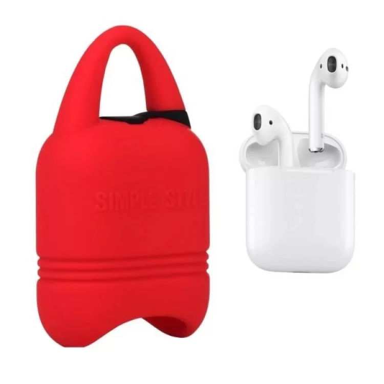 Чохол для навушників Kindon i-Smile для Apple AirPods IPH1430 Red (702347) ціна 524грн - фотографія 2