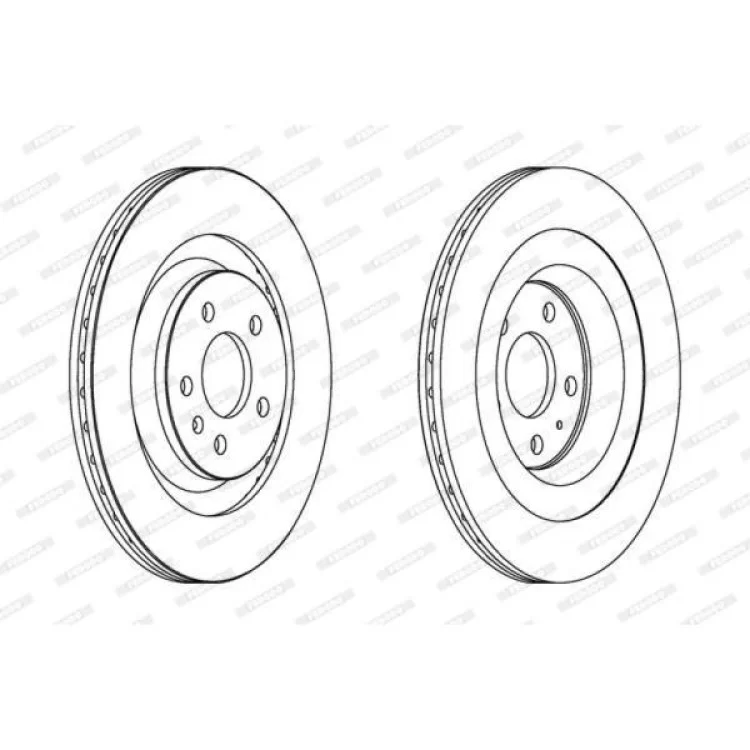 Гальмівний диск FERODO DDF1667C