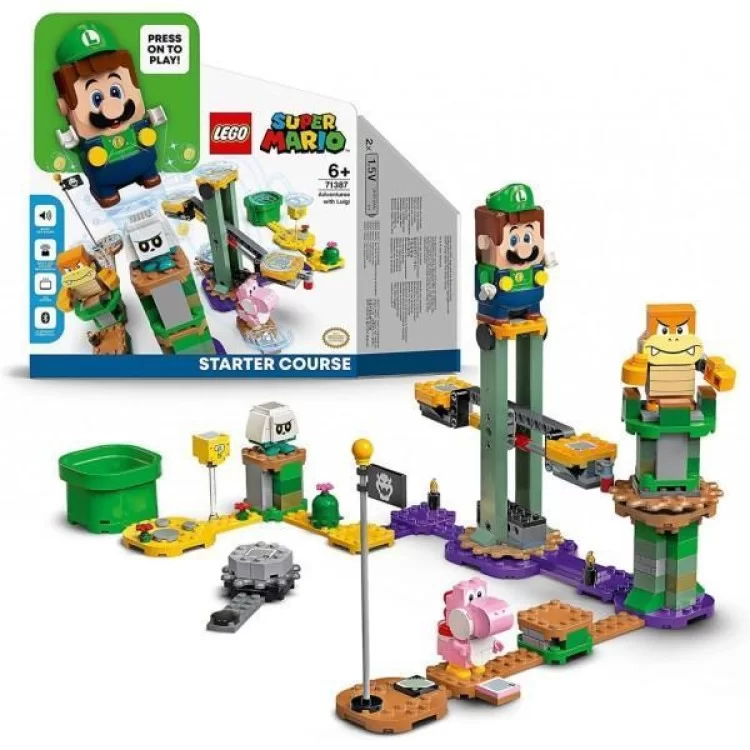 Конструктор LEGO Super Mario Стартовый набор Приключения вместе с Луиджи 280 (71387) цена 2 531грн - фотография 2