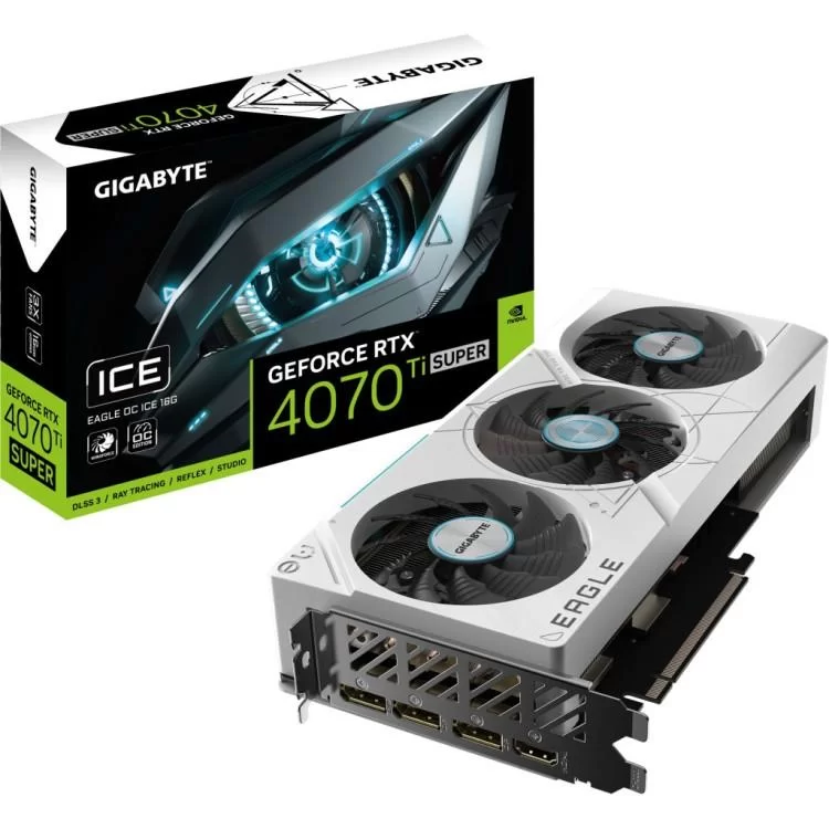 Відеокарта GIGABYTE GeForce RTX4070Ti SUPER 16Gb EAGLE ICE OC (GV-N407TSEAGLEOC ICE-16GD) - фото 9