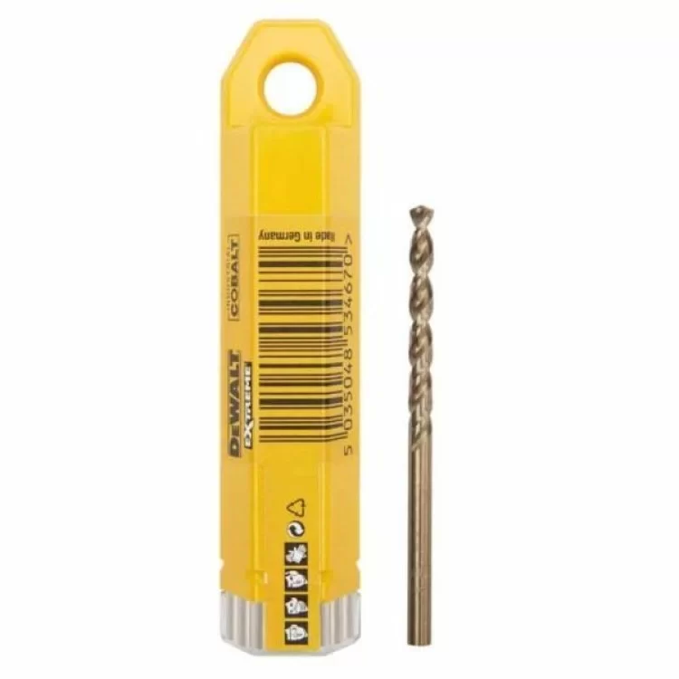 в продаже Сверло DeWALT EXTREME INDUSTRIAL COBALT HSS-CO, 4,8 х 86 х 46 мм, 10 шт (DT4928) - фото 3