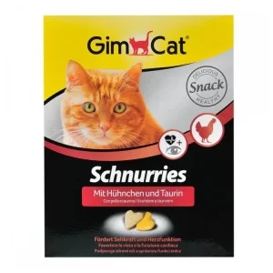 Вітаміни для котів GimCat Schnurries з куркою і таурином 420 г (4002064409351)