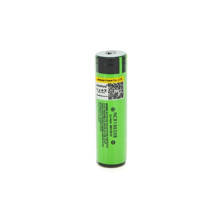 Акумулятор 18650 3400mAh (3200-3400mah), 3.7V (2.75-4.2V), green, PVC BOX Liitokala (Lii-34B-PCB)