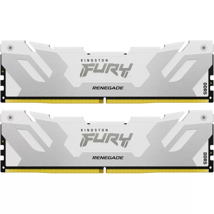 Модуль пам'яті для комп'ютера DDR5 32GB (2x16GB) Renegade White XMP Kingston Fury (ex.HyperX) (KF564C32RWK2-32)