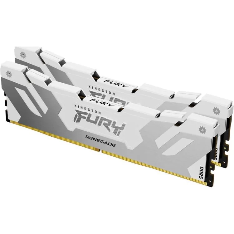 в продажу Модуль пам'яті для комп'ютера DDR5 32GB (2x16GB) Renegade White XMP Kingston Fury (ex.HyperX) (KF564C32RWK2-32) - фото 3