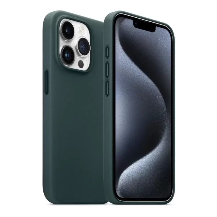 в продаже Чехол для мобильного телефона Armorstandart FAKE Leather Case Apple iPhone 15 Pro Max Sequoia Green (ARM76309) - фото 3
