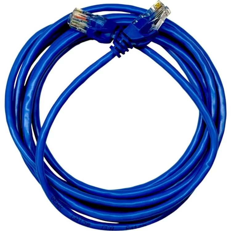 Патч-корд 3м UTP cat.5e, CCA, 24AWG, blue GEAR (GPC-UTPCCARJ45-3BE) ціна 89грн - фотографія 2