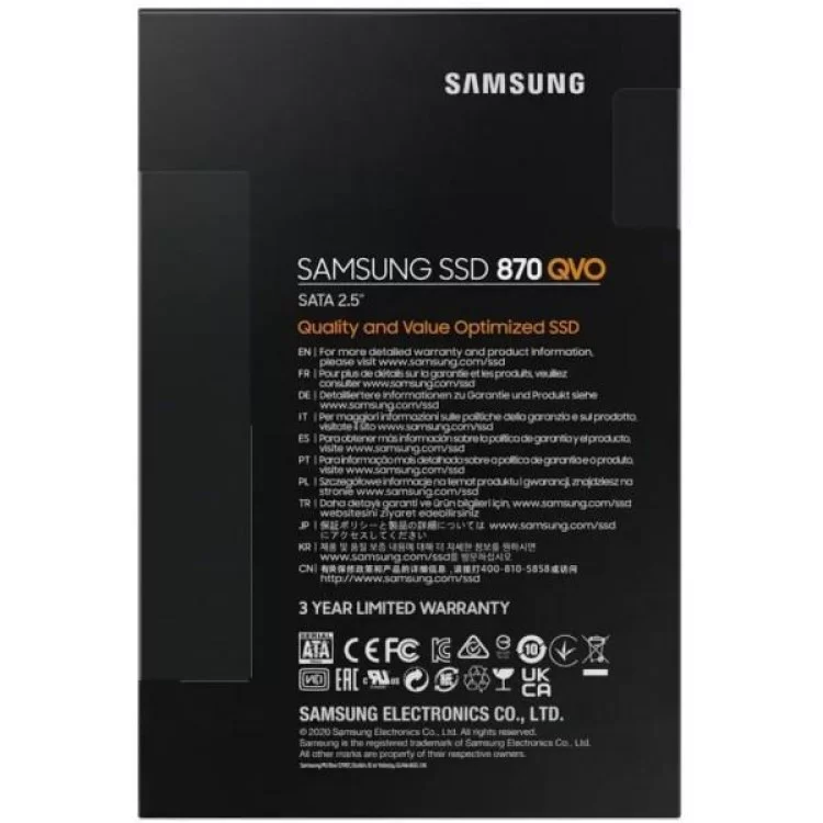 Накопичувач SSD 2.5" 4TB Samsung (MZ-77Q4T0BW) характеристики - фотографія 7