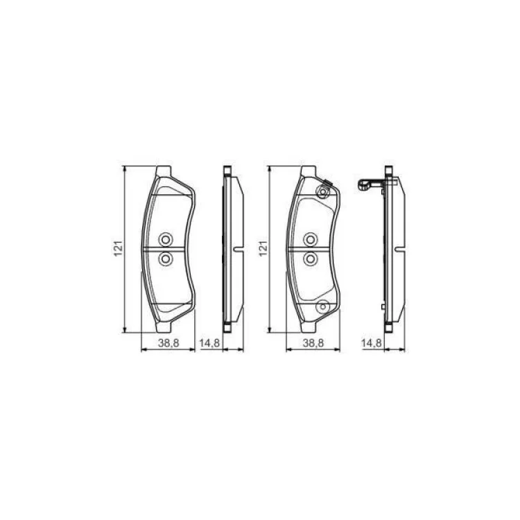 Тормозные колодки Bosch 0 986 495 168