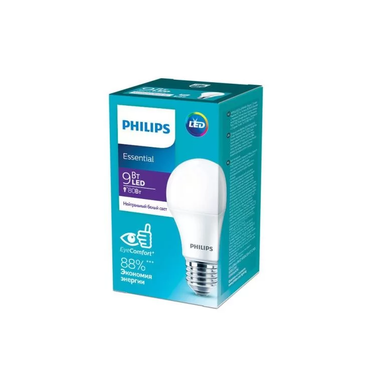 Лампочка Philips ESS LEDBulb 9W 950lm E27 840 1CT/12 RCA (929002299387) ціна 79грн - фотографія 2