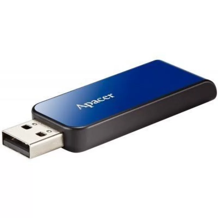 в продажу USB флеш накопичувач Apacer 32GB AH334 blue USB 2.0 (AP32GAH334U-1) - фото 3