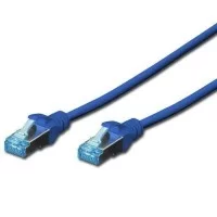 Патч-корд 1м, cat.5e, SF-UTP, AWG 26/7, blue Digitus (DK-1531-010/B)