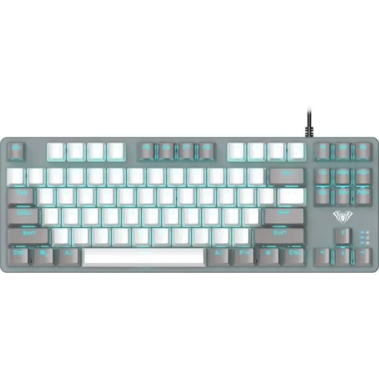 Клавіатура Aula F3287 Keycap KRGD Blue USB UA White/Grey (6948391240688)