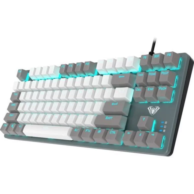 Клавіатура Aula F3287 Keycap KRGD Blue USB UA White/Grey (6948391240688) відгуки - зображення 5