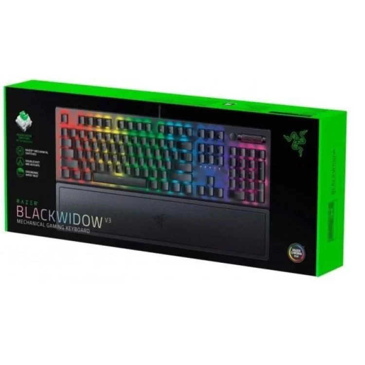 Клавиатура Razer BlackWidow V3 Razer Green Switch USB Black (RZ03-03540800-R3R1) характеристики - фотография 7