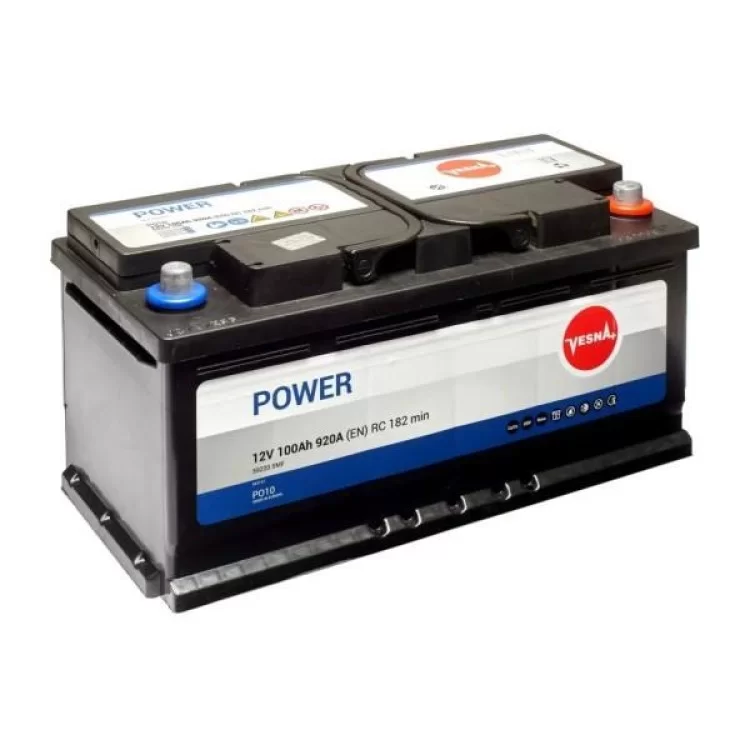 Акумулятор автомобільний Vesna 100 Ah/12V Power (415 000) - фотографія 2