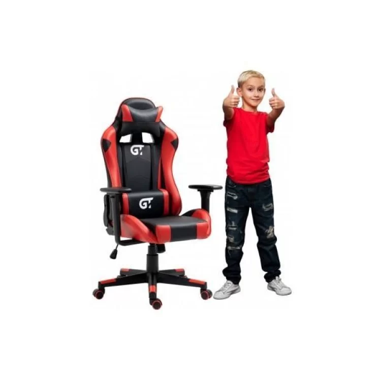 Крісло ігрове GT Racer X-5934-B Black/Red (X-5934-B Kids Black/Red) - фото 9