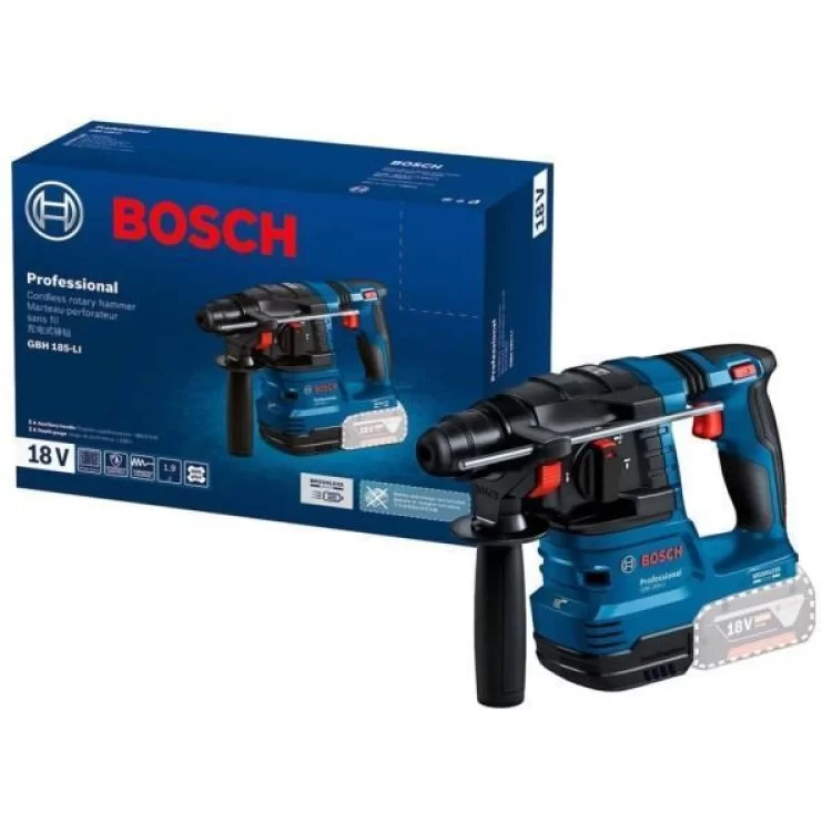 Перфоратор Bosch GBH 185-LI, 18В, SDS-Plus, 1.9Дж, безщеточный (без АКБ и ЗУ) (0.611.924.020)