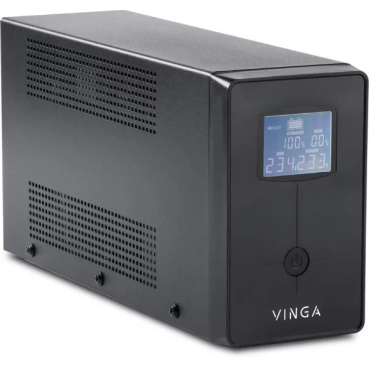 Источник бесперебойного питания Vinga LCD 1200VA metal case (VPC-1200M) цена 3 799грн - фотография 2