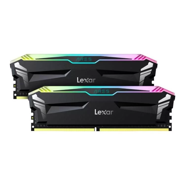 Модуль памяти для компьютера DDR4 32GB (2x16GB) 3600 MHz Ares RGB Black Lexar (LD4BU016G-R3600GDLA)