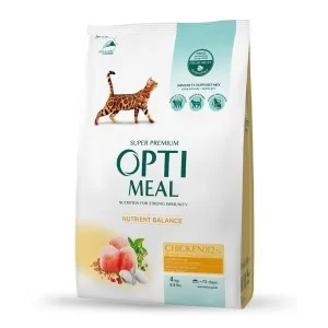 Сухой корм для кошек Optimeal со вкусом курицы 4 кг (B1841201)