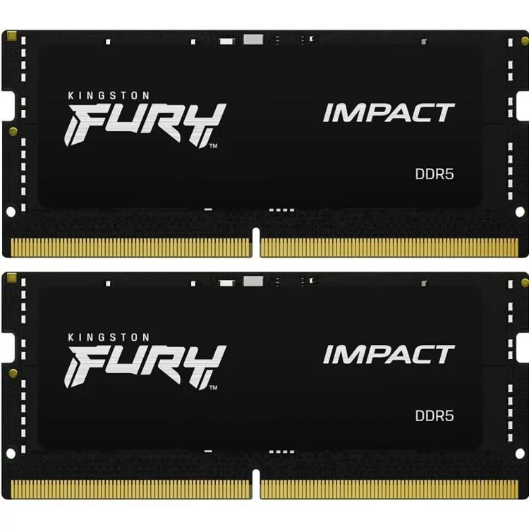 Модуль памяти для ноутбука SoDIMM DDR5 32GB (2x16GB) 6000 MHz Impact Kingston Fury (ex.HyperX) (KF560S38IBK2-32)