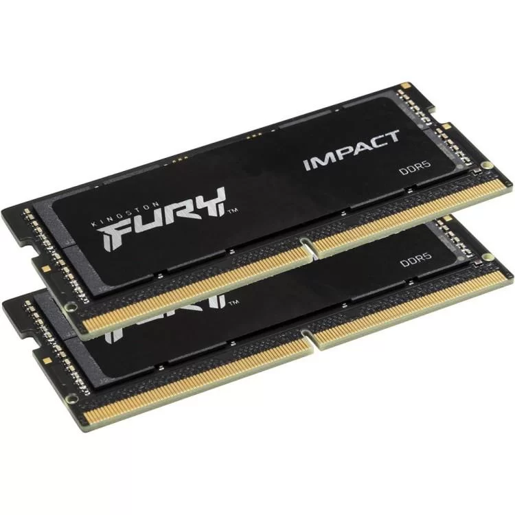 Модуль пам'яті для ноутбука SoDIMM DDR5 32GB (2x16GB) 6000 MHz Impact Kingston Fury (ex.HyperX) (KF560S38IBK2-32) ціна 9 948грн - фотографія 2