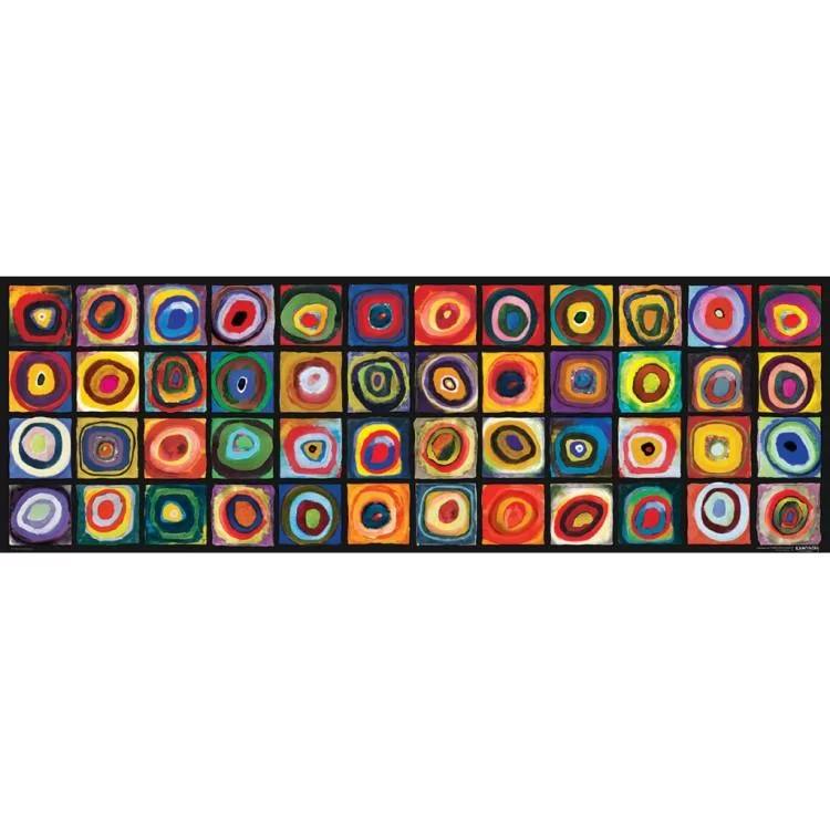 Пазл Eurographics Квадрати з концентричними колами 1000 елементів панорамний (6010-5443) ціна 1 393грн - фотографія 2