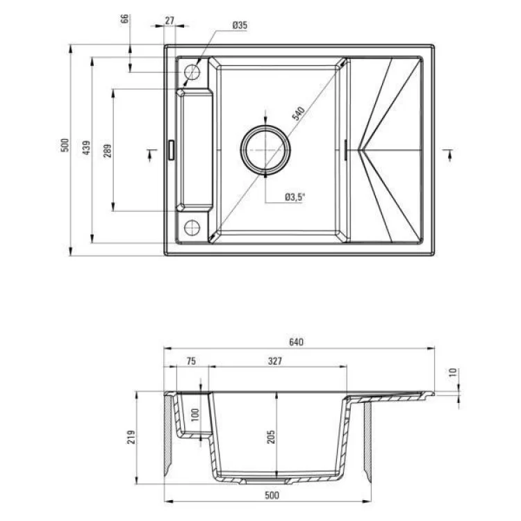 Мойка кухонная Deante Magnetic (ZRM G11A) цена 15 621грн - фотография 2