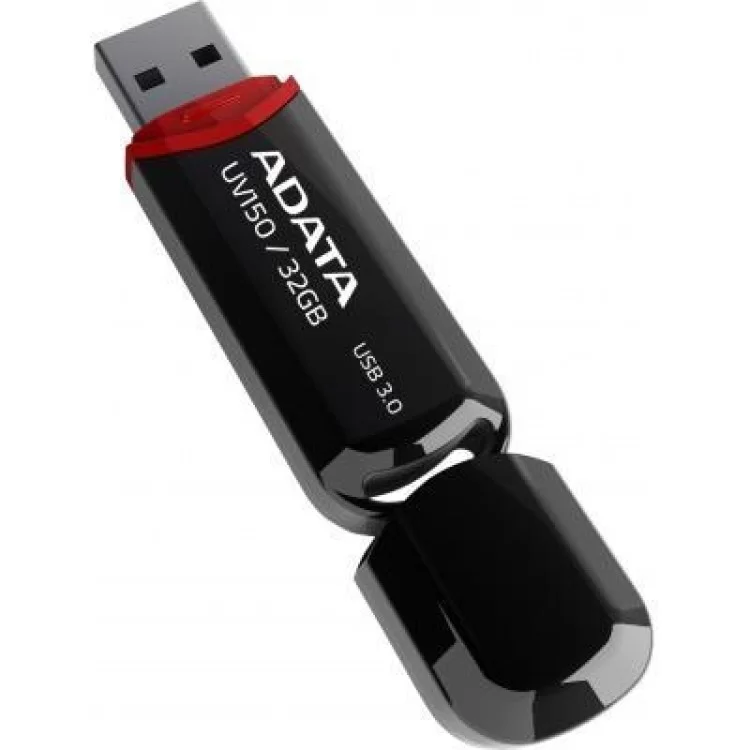 USB флеш накопичувач ADATA 32Gb UV150 Black USB 3.0 (AUV150-32G-RBK) ціна 387грн - фотографія 2