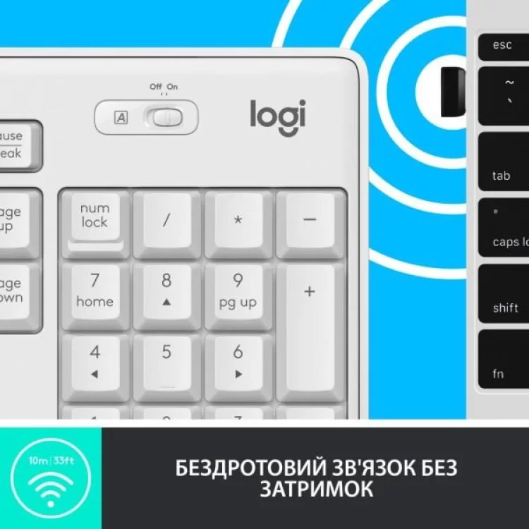 Комплект Logitech MK295 Silent UA Off-White (920-009824) відгуки - зображення 5