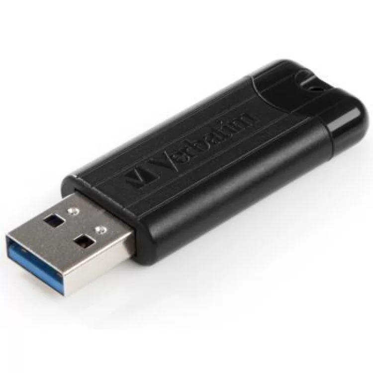 продаємо USB флеш накопичувач Verbatim 64GB PinStripe Black USB 3.0 (49318) в Україні - фото 4