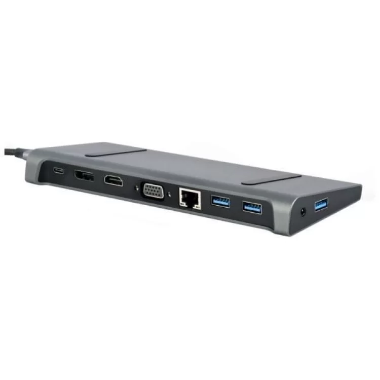 в продажу Концентратор Cablexpert USB-C 9-in-1 (USB-hub + HDMI/VGA/PD/CR/LAN/3.5mm) (A-CM-COMBO9-02) - фото 3