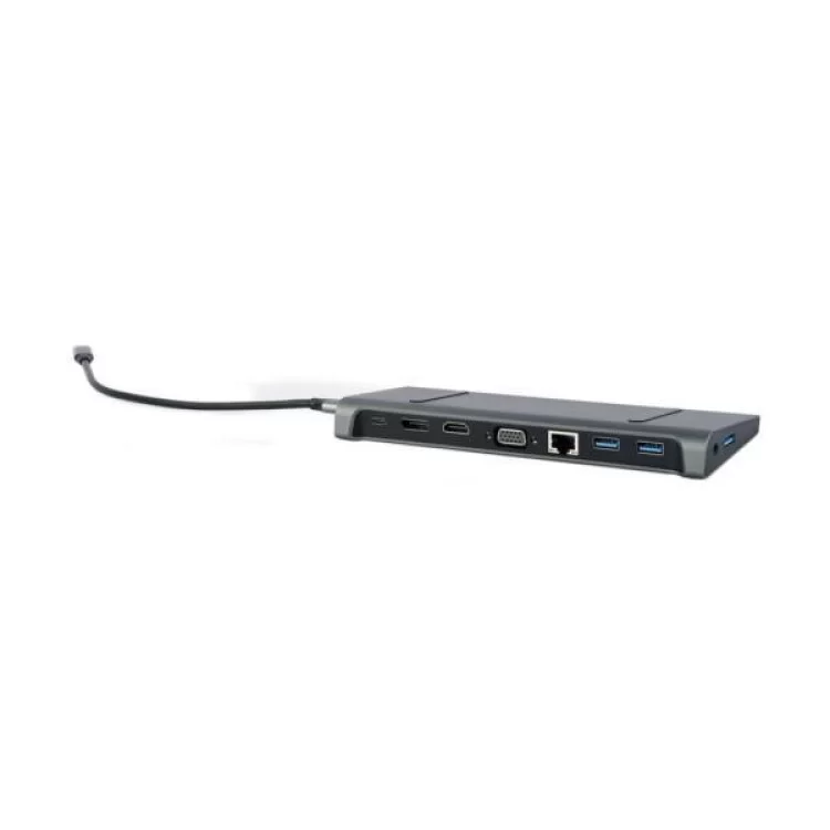 продаємо Концентратор Cablexpert USB-C 9-in-1 (USB-hub + HDMI/VGA/PD/CR/LAN/3.5mm) (A-CM-COMBO9-02) в Україні - фото 4