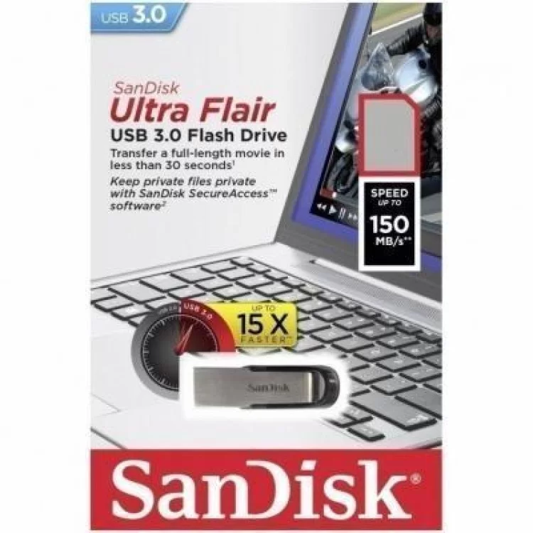 USB флеш накопичувач SanDisk 256GB Ultra Flair USB 3.0 (SDCZ73-256G-G46) відгуки - зображення 5