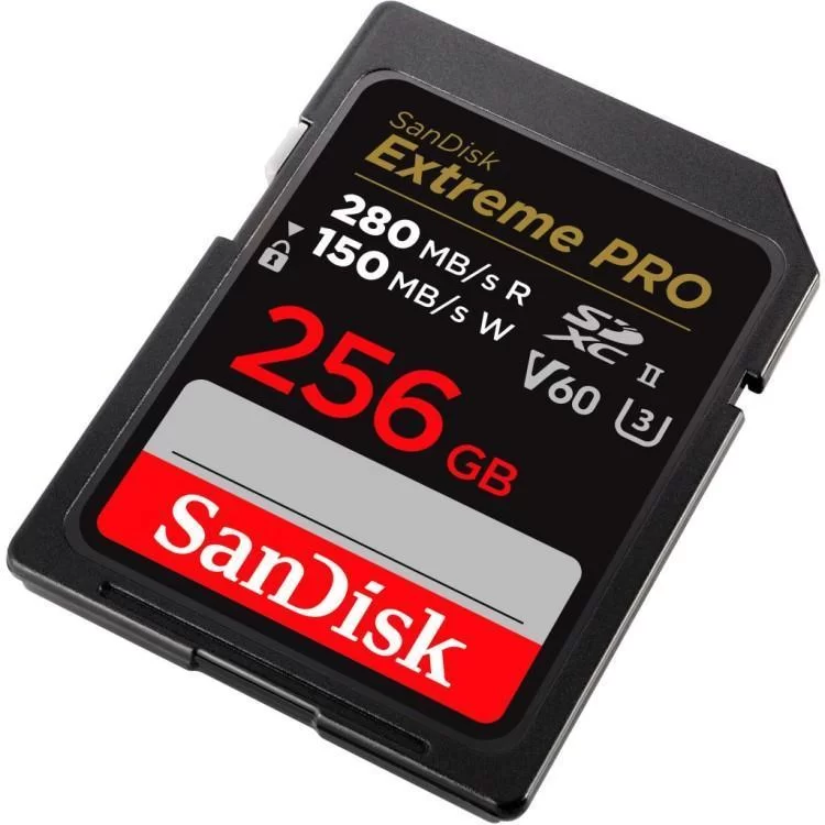 Карта пам'яті SanDisk 256GB SDXC class 10 UHS-I Extreme Pro (SDSDXEP-256G-GN4IN) ціна 10 260грн - фотографія 2