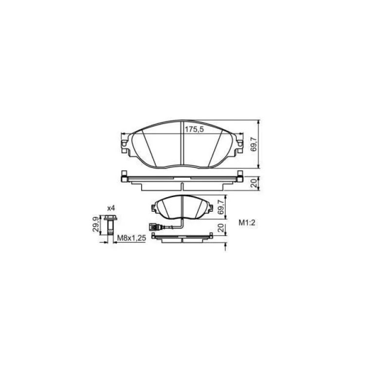 Тормозные колодки Bosch 0 986 494 704 инструкция - картинка 6